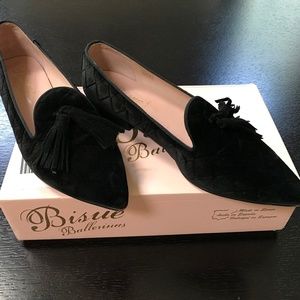 Black velvet loafer